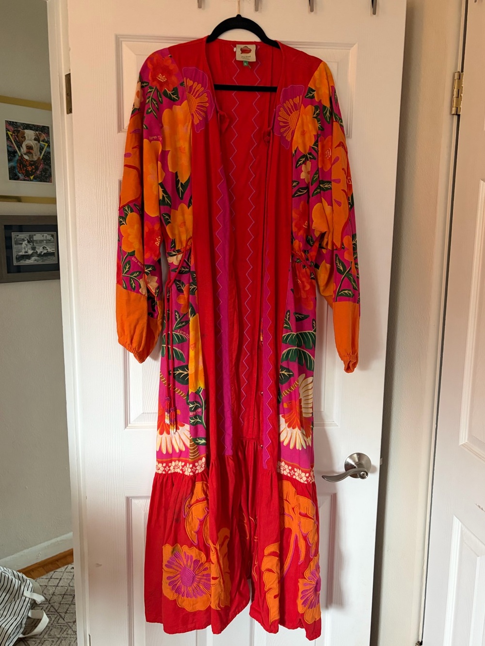 Farm Rio Sunset Patchwork Maxi Dress - Flawed - please read - Picture 3 of 16